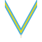 Ruban Bleu / Jaune / Bleu- 6054