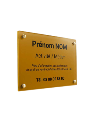 Plaque Professionnelle 30 x 20cm