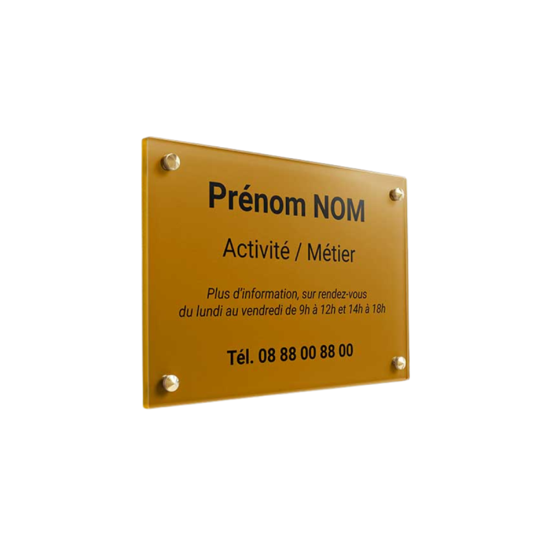 Plaque Professionnelle 30 x 20cm Plaque Professionnelle 30 x 20cm