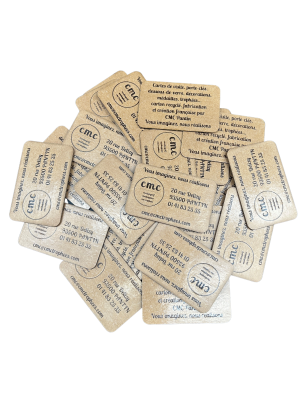 Cartes de visites en bois