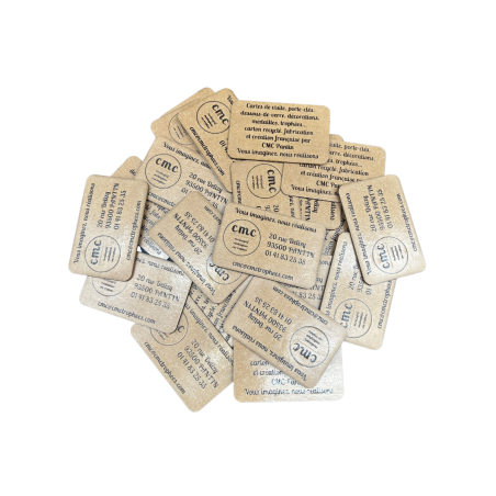 Cartes de visites en bois